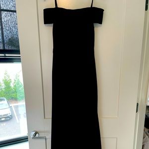 Black off the shoulder gown Avery size 2